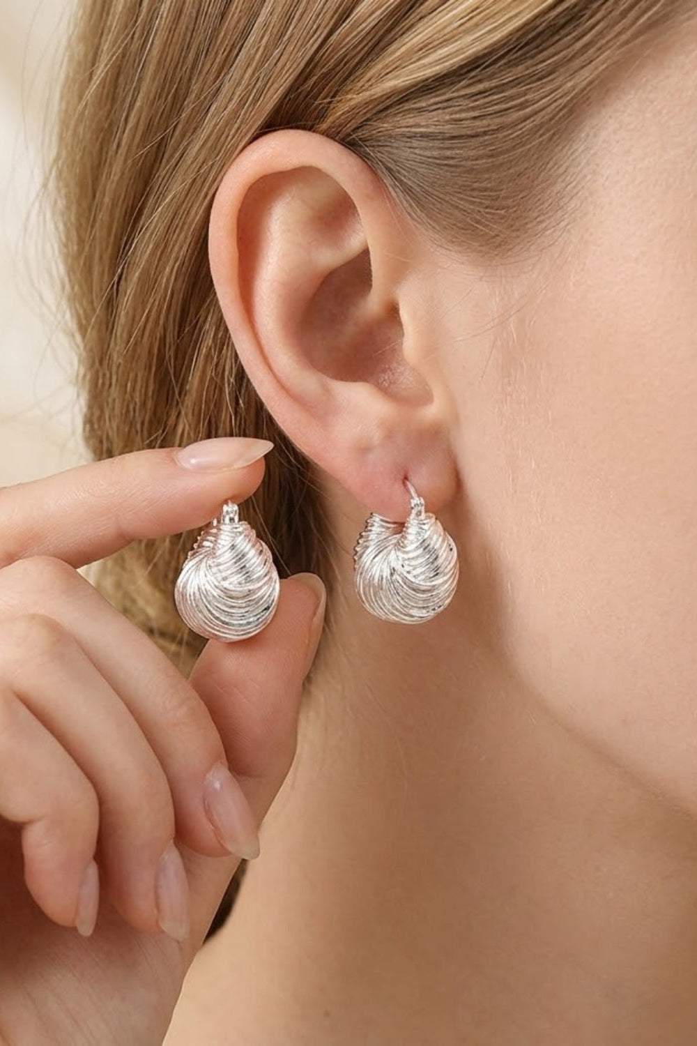 Chunky Croissant Hoop Earrings