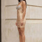 Sparkly Gold bodycon Sweetheart Short Homecoming Dress with Rhinestone