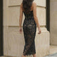 Black Sheath Strapless Long Formal Dress with Lace Appliques