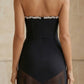 Black A Line Sweetheart Long Evening Dress with Rhinestone