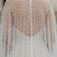 Ivory A-Line High Neck Long Formal Dress