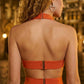 Red Bodycon Halter Cut Out Long Prom Dress