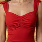 Red Sheath Sweetheart Long Formal Dress
