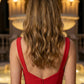 Red Sheath Sweetheart Long Formal Dress