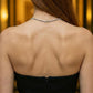Black Sheath Strapless Long Prom Dress with Beading