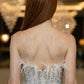 White Sheath Sweetheart Keyhole Long Prom Dress with Slit