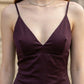 Purple Sheath V Neck Long Formal Dress with Slit