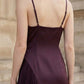 Purple Sheath V Neck Long Formal Dress with Slit