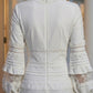White A Line V Neck Mini Homecoming Dress