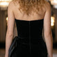 Black Bodycon Sweetheart Long Prom Dress with Bow
