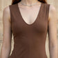 Brown A Line V Neck Long Formal Dress with Drape