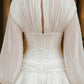 Corset White A Line V Neck Mini Homecoming Dress with 3D Flowers
