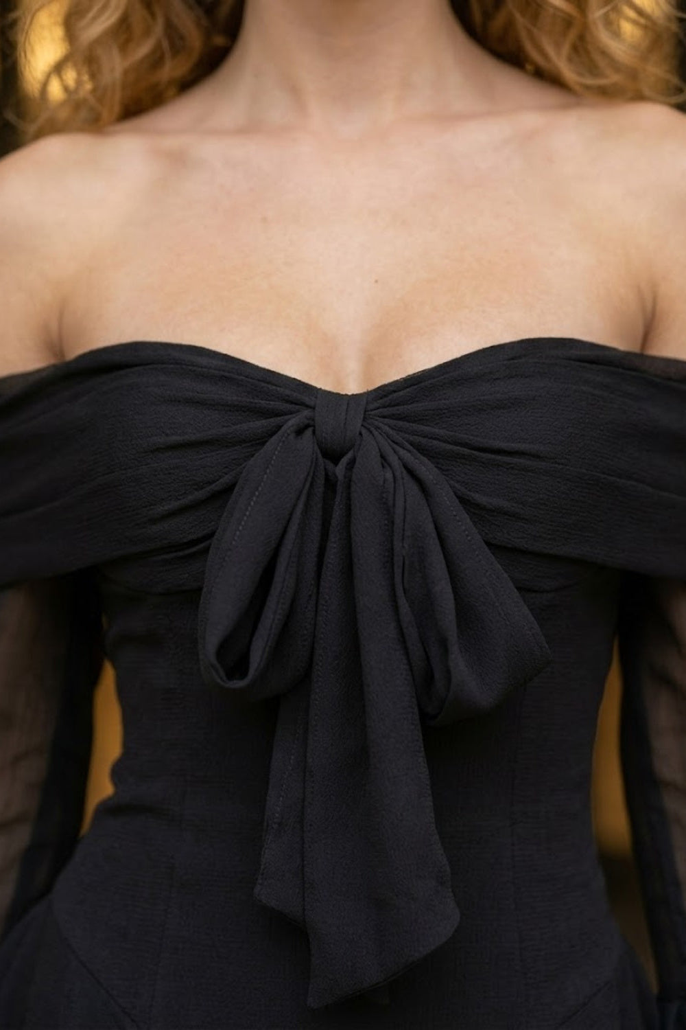 Black A Line Off the Shoulder Short Homecoming Dress with Bow