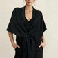Soft Knit Evening Wrap with Front Tie