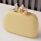 Velvet Clutch Purse Handbag with Pearl Floral Clasp