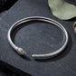 Snake Head Open Cuff Bracelet