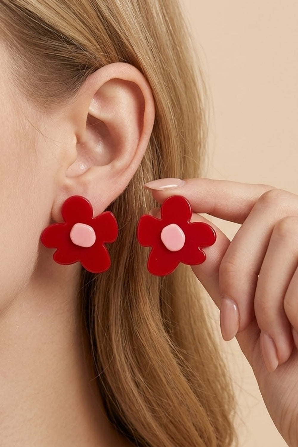 Retro Flower Prom Studs