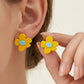 Retro Flower Prom Studs