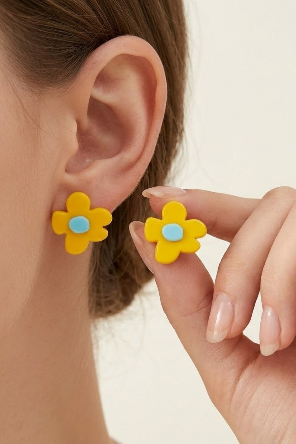 Retro Flower Prom Studs