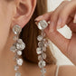 Long Textured Prom Earrings