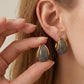 Chunky Mixed Material Hoop Earrings