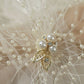 Sheer Short Wedding Gloves with Pearl Netting Cuffs